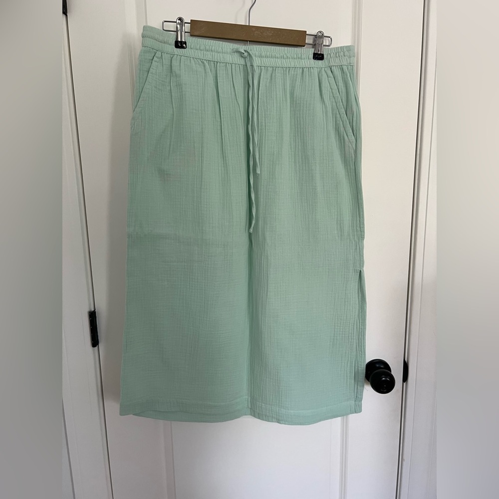 Sage Green Midi Skirt
